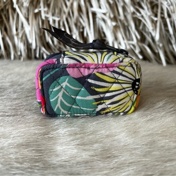 VERA BRADLEY Super Bloom Contact Case Zip Around Travel Gray Orange Floral 2013 - Picture 8 of 9